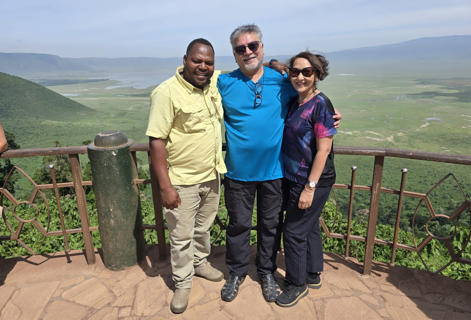 Guide and guests at Mujuni Africa Adventures (4)